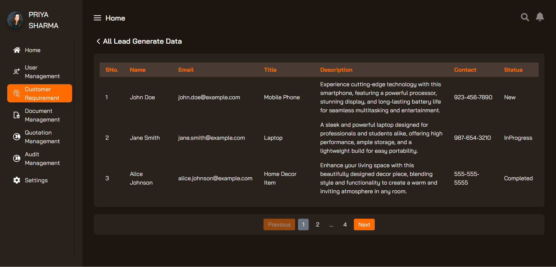 Dashboard View 10