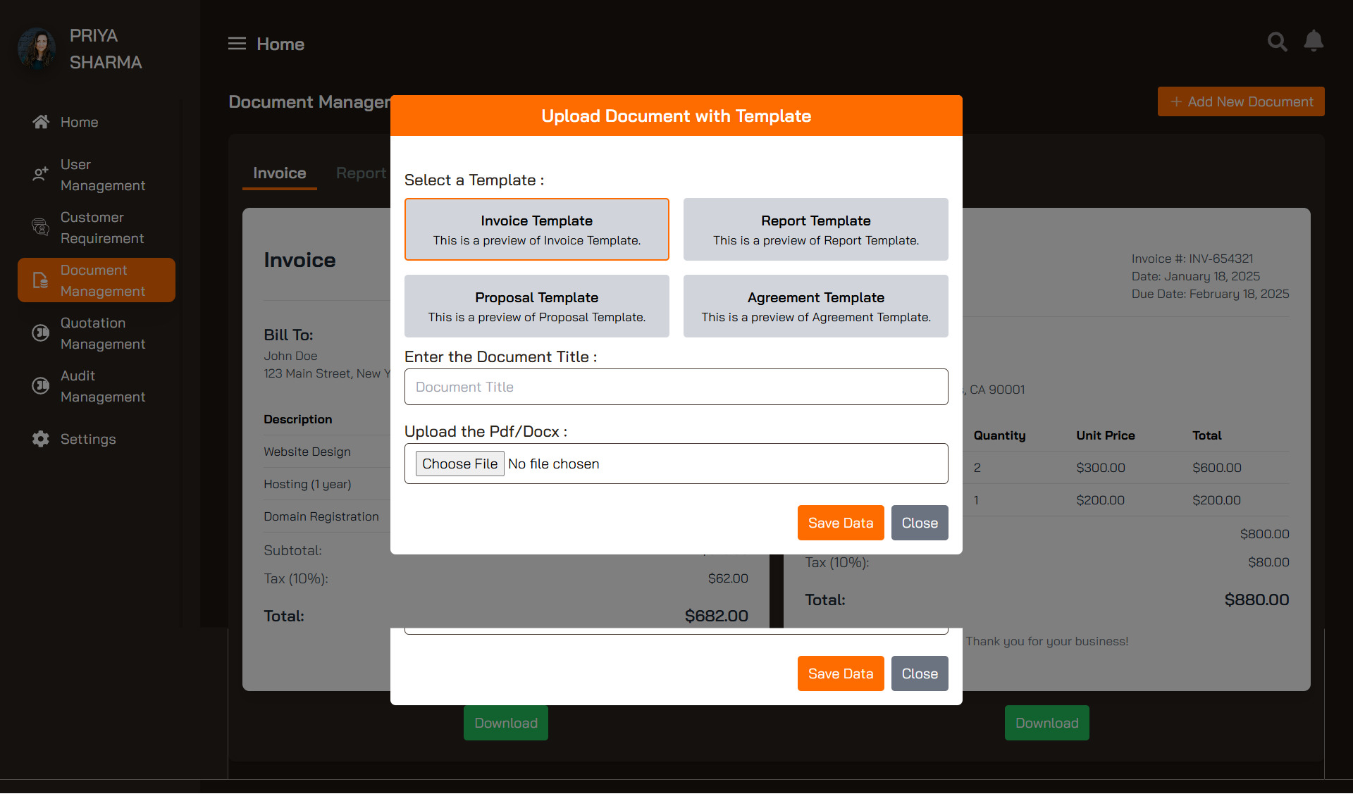 Dashboard View 12