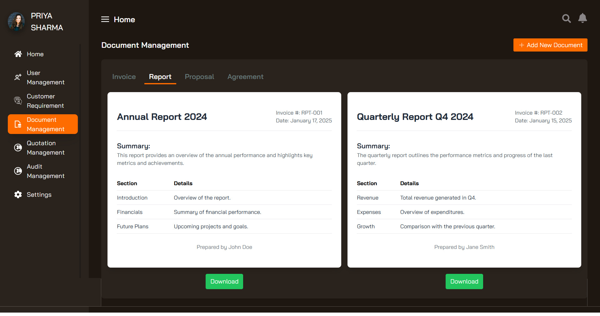Dashboard View 14