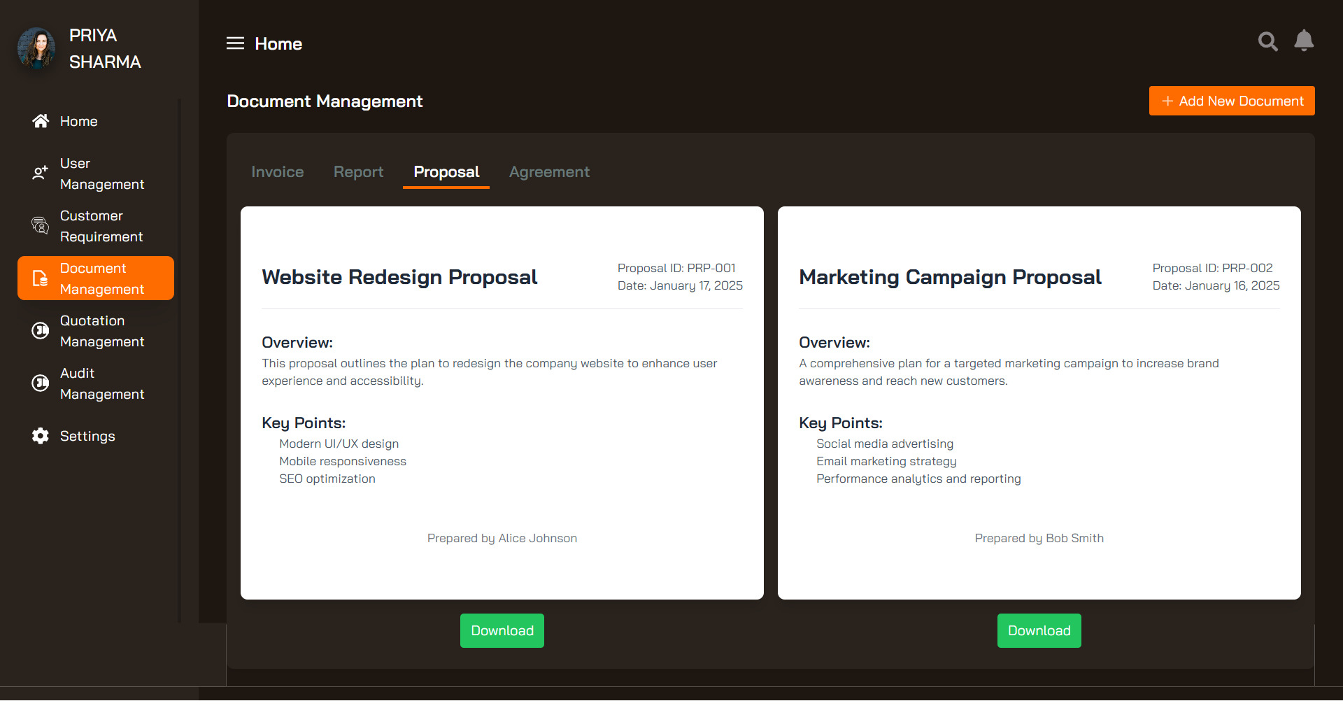 Dashboard View 15