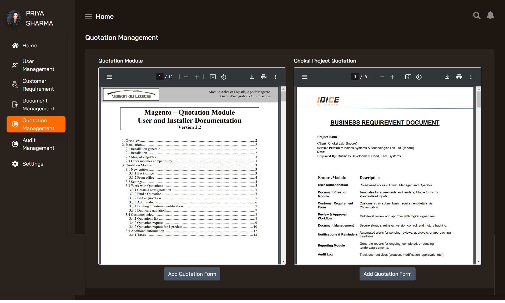 Dashboard View 17