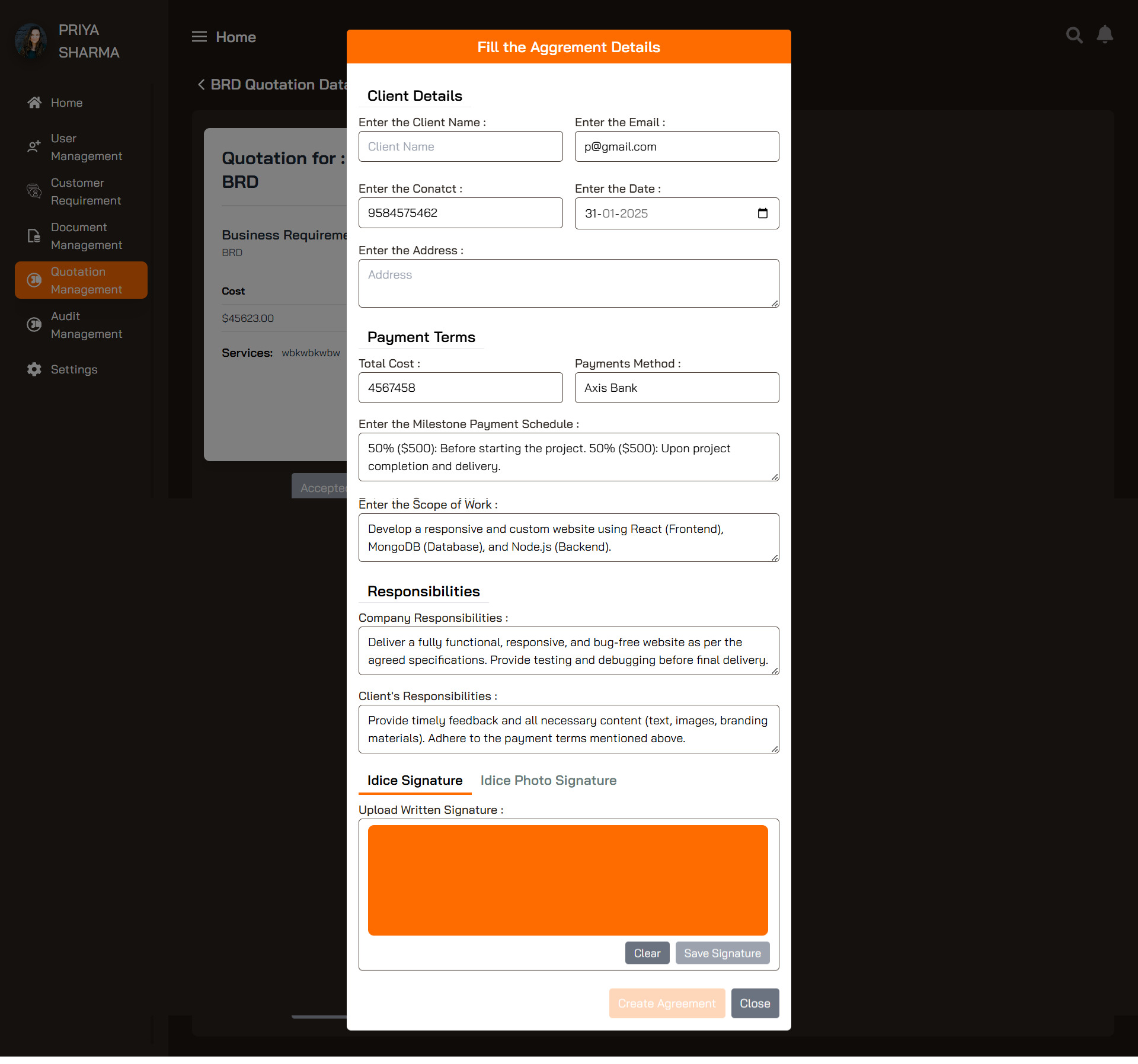 Dashboard View 20
