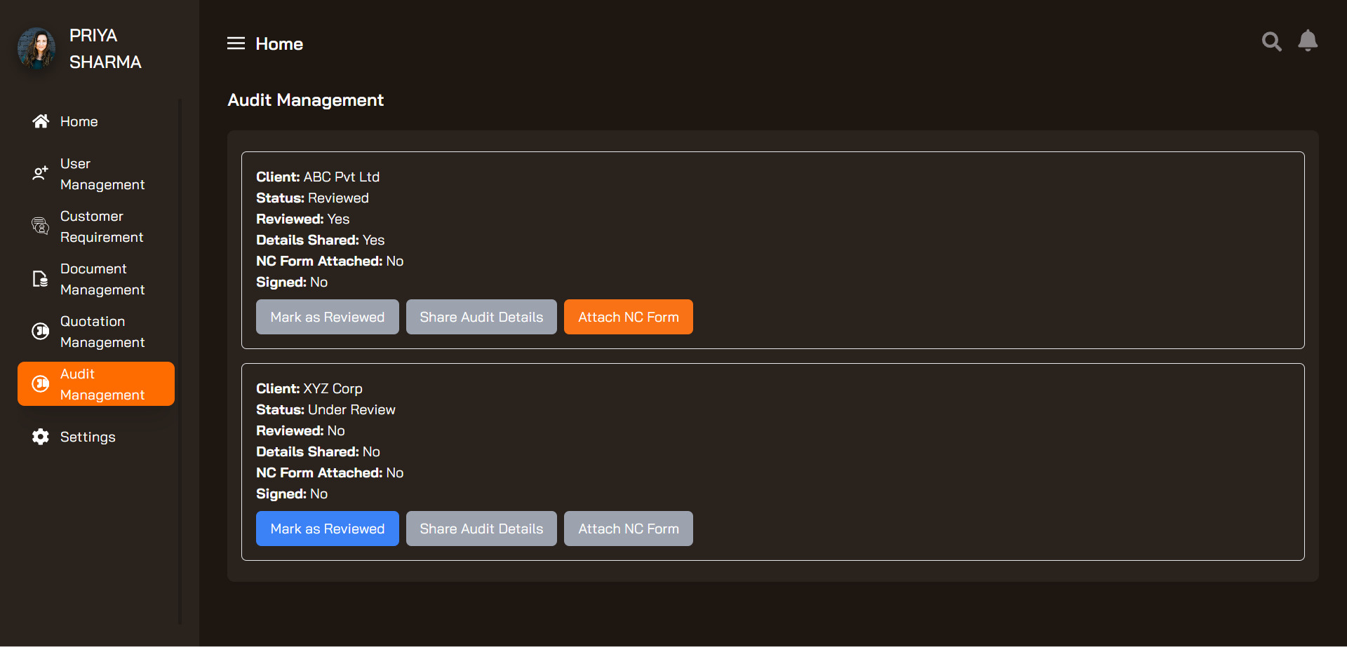 Dashboard View 22