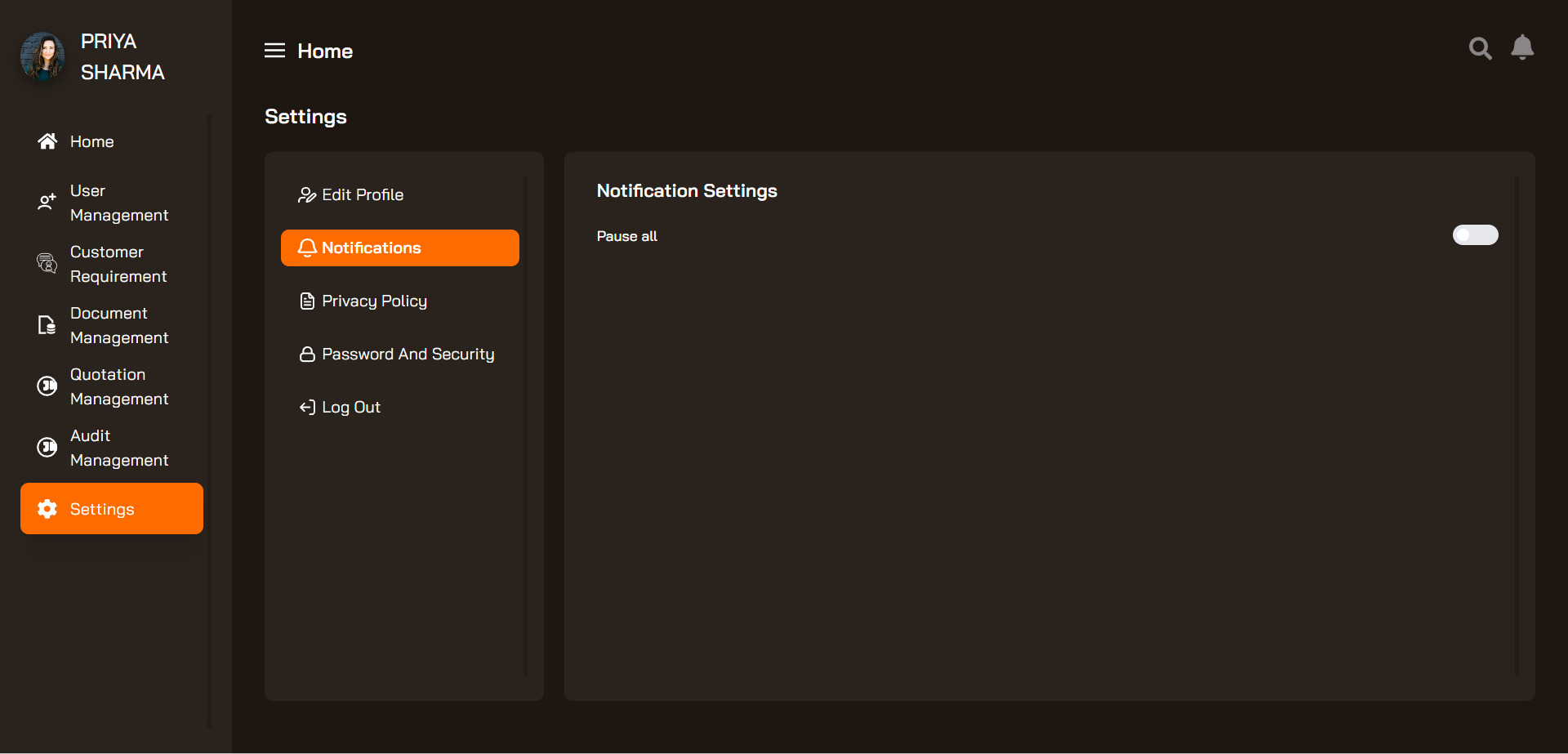 Dashboard View 25